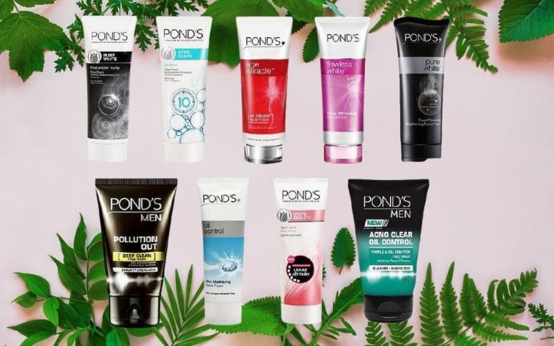 Bao bì tuýp sữa rửa mặt Pond hồng quen thuộc giúp làm sáng da